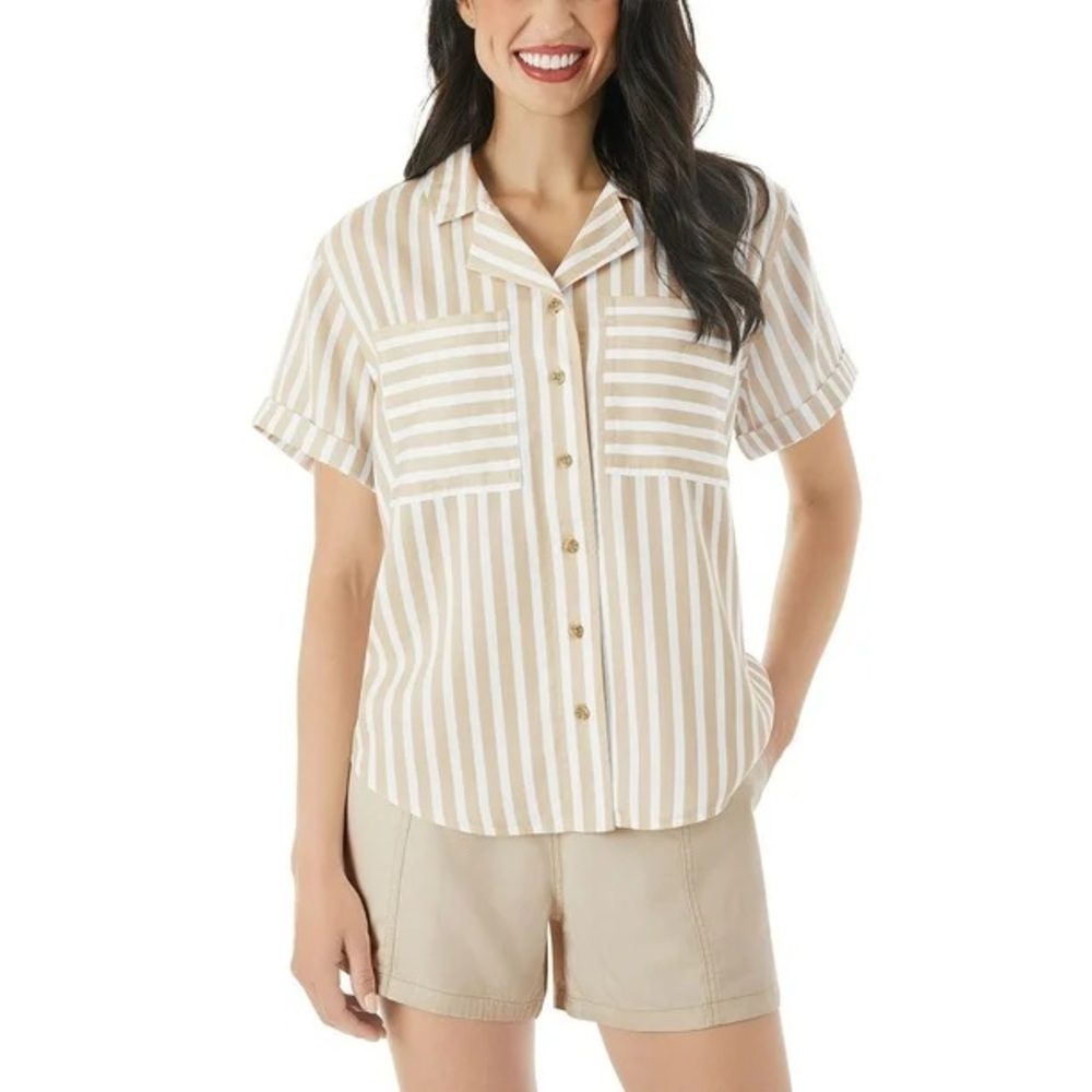 NWT Member's Mark Women's Tencel Camp Shirt